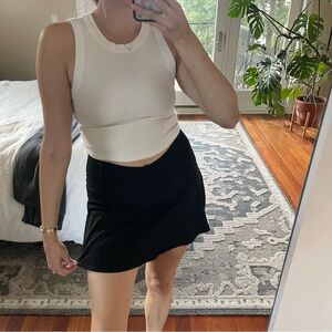 Aerie Black Tennis Skirt